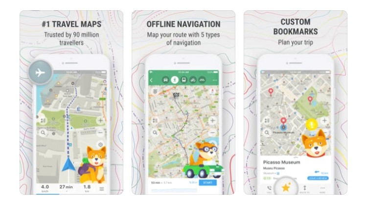 Free Travel Apps maps me